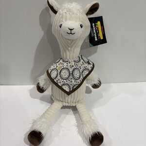 Les Delingos Muchachos Original Llama Plush Toy - White TRI 36527 NWT